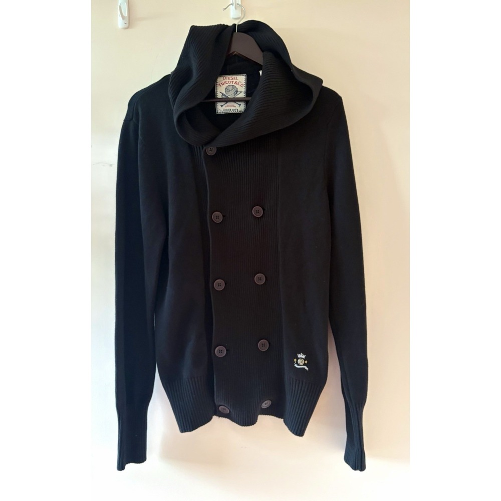 Diesel Tricot & Co Hooded Cotton Cardigan Small Men's